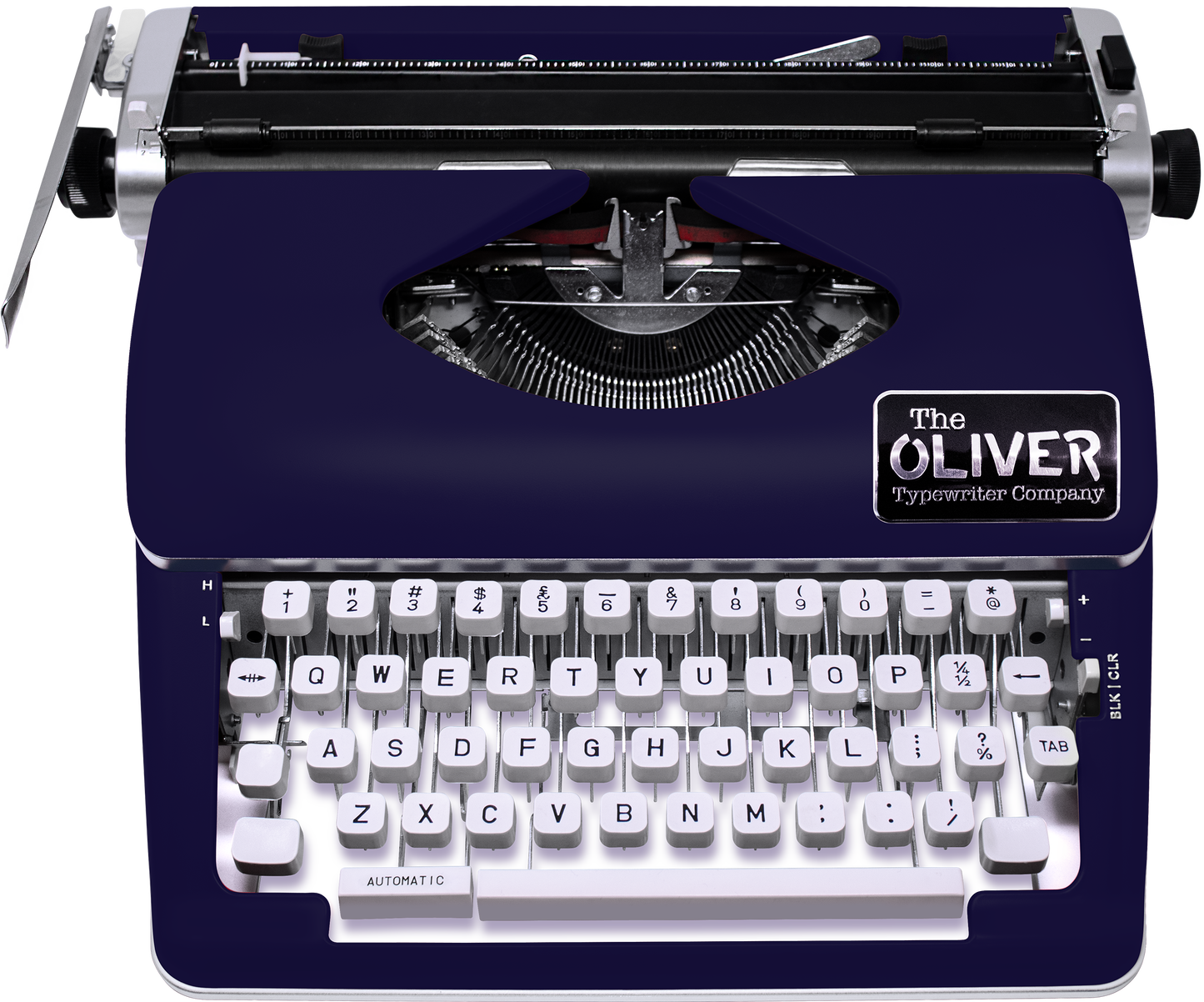The Oliver Typewriter Company Timeless Manual Typewriter, Royal Blue