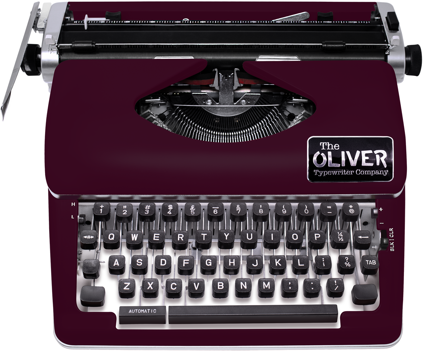The Oliver Typewriter Company Legacy Manual Typewriter, Burgundy