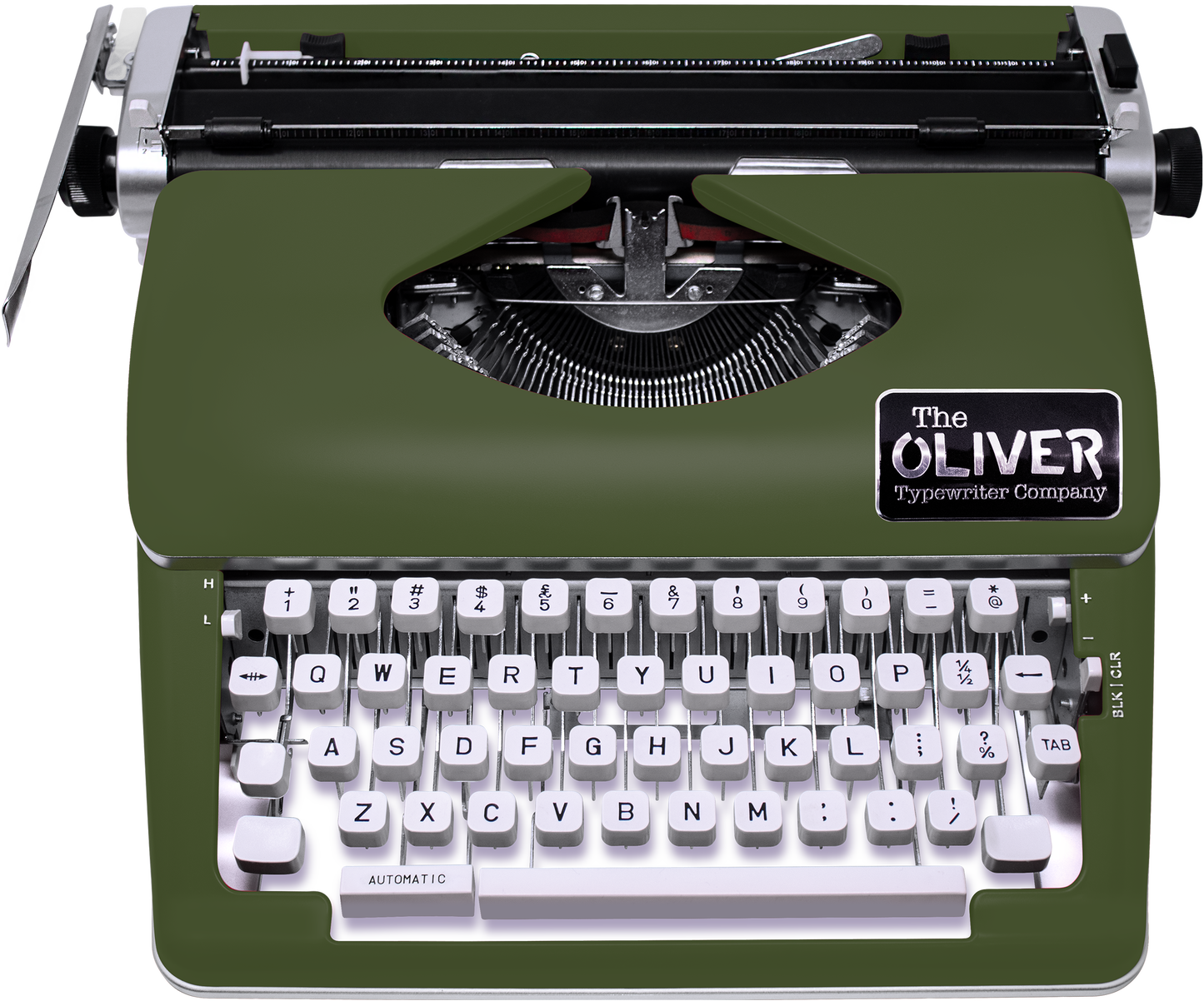 The Oliver Typewriter Company Timeless Manual Typewriter, Olive