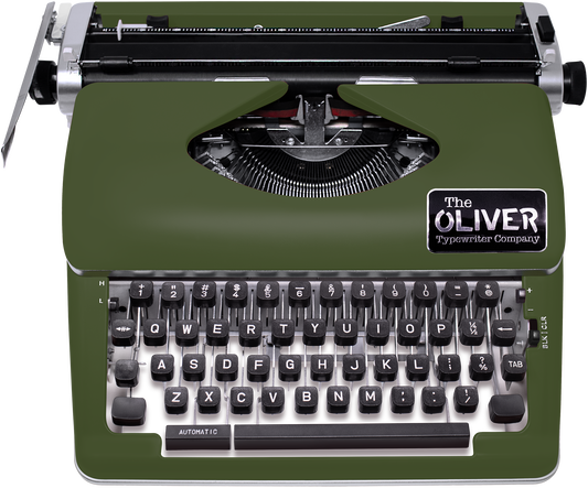 The Oliver Typewriter Company Legacy Manual Typewriter, Olive
