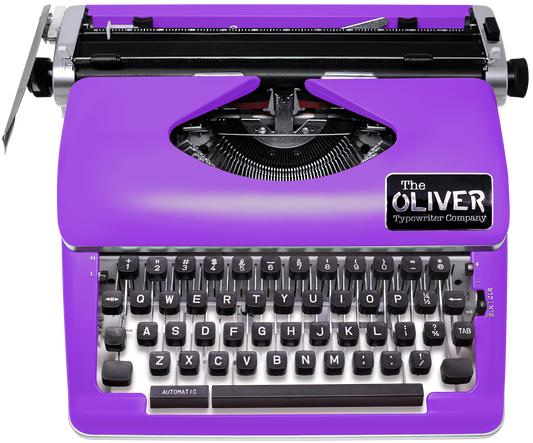 The Oliver Typewriter Company Legacy Manual Typewriter, Purple