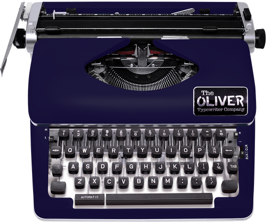 The Oliver Typewriter Company Legacy Manual Typewriter, Royal Blue