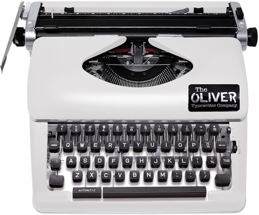 The Oliver Typewriter Company Legacy Manual Typewriter, White