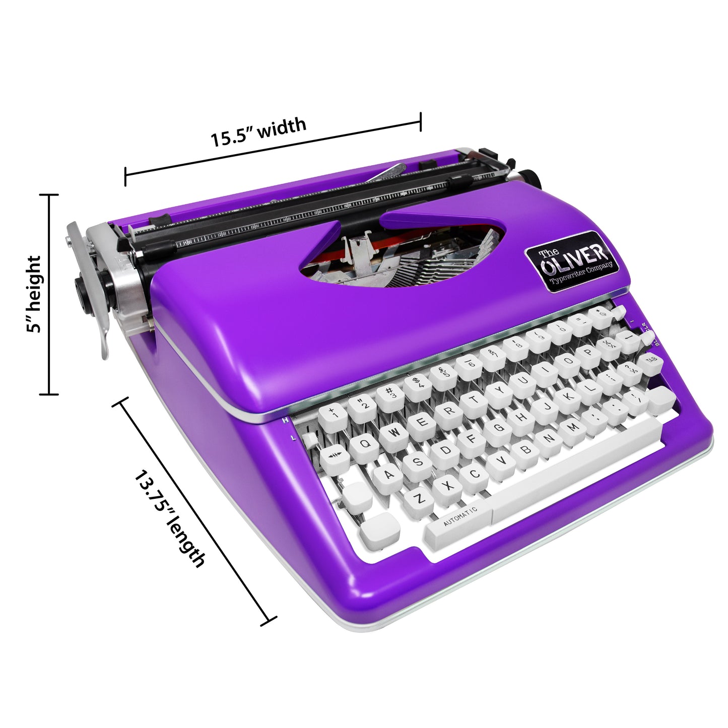 The Oliver Typewriter Company Timeless Manual Typewriter, Purple