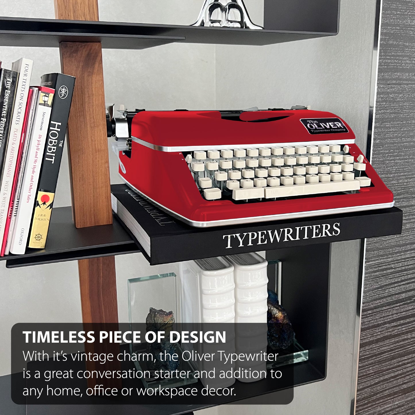 The Oliver Typewriter Company Timeless Manual Typewriter, Red