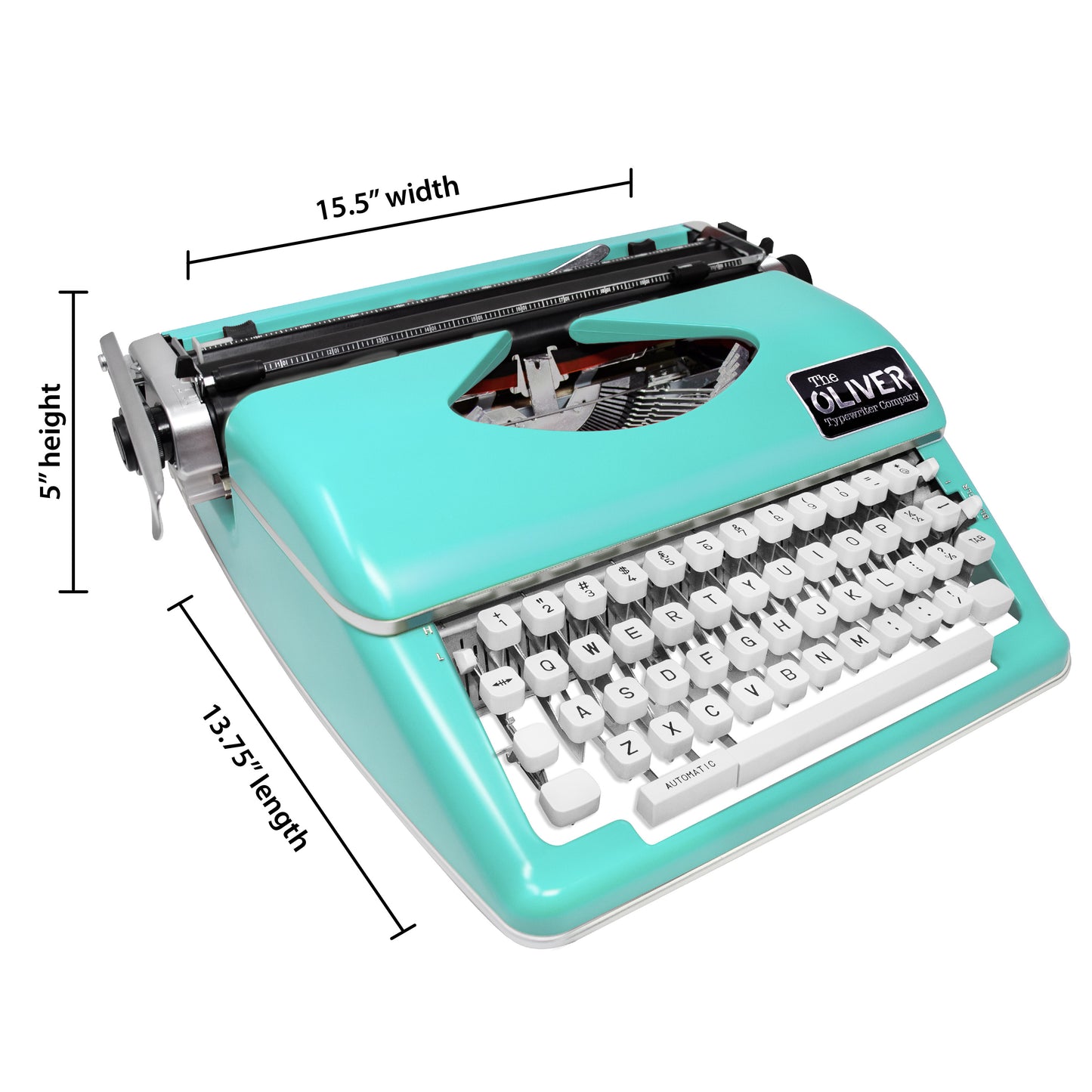 The Oliver Typewriter Company Timeless Manual Typewriter, Mint