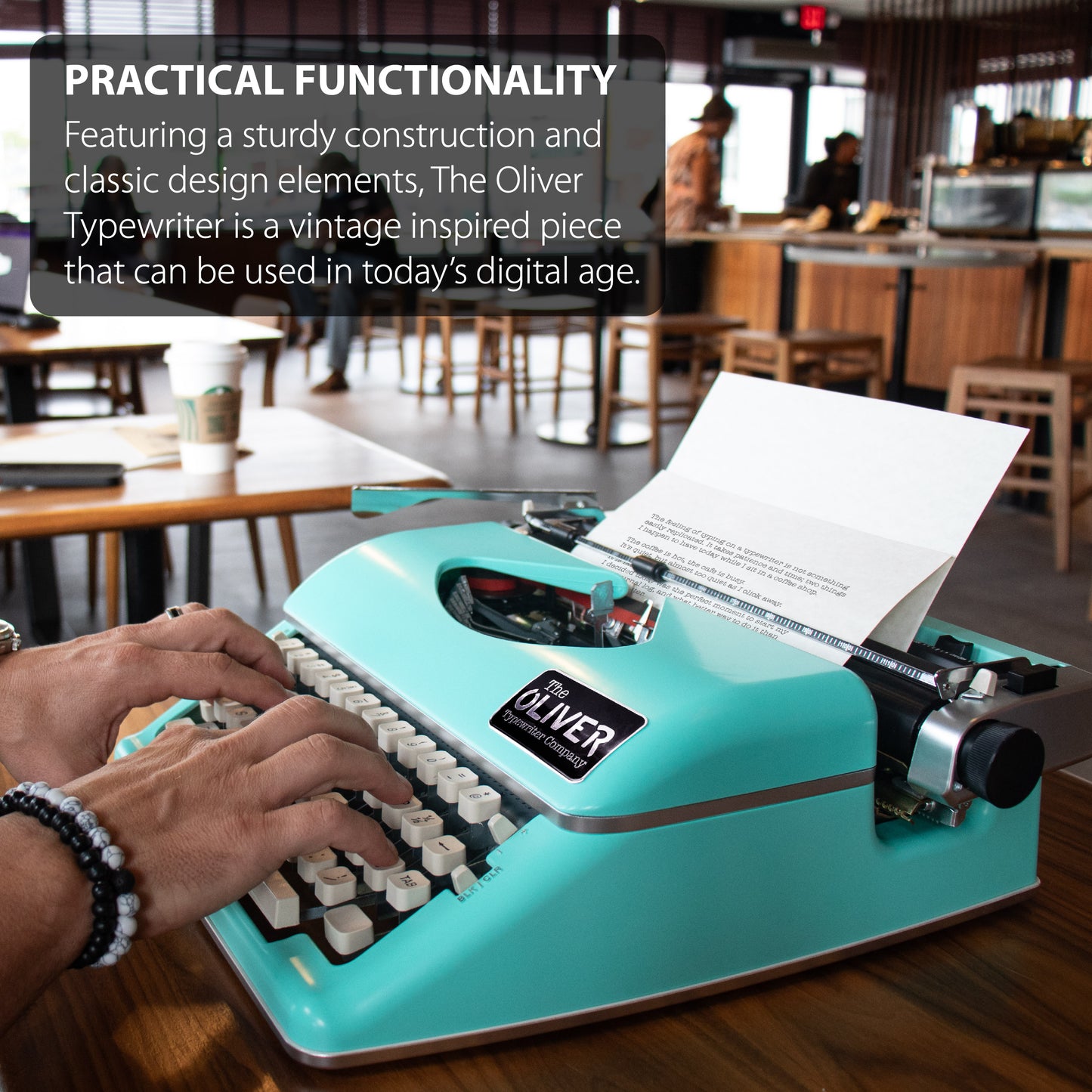 The Oliver Typewriter Company Timeless Manual Typewriter, Mint