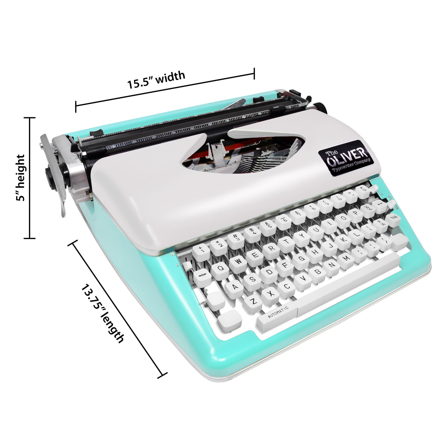 The Oliver Typewriter Company Timeless Manual Typewriter, Retro Design