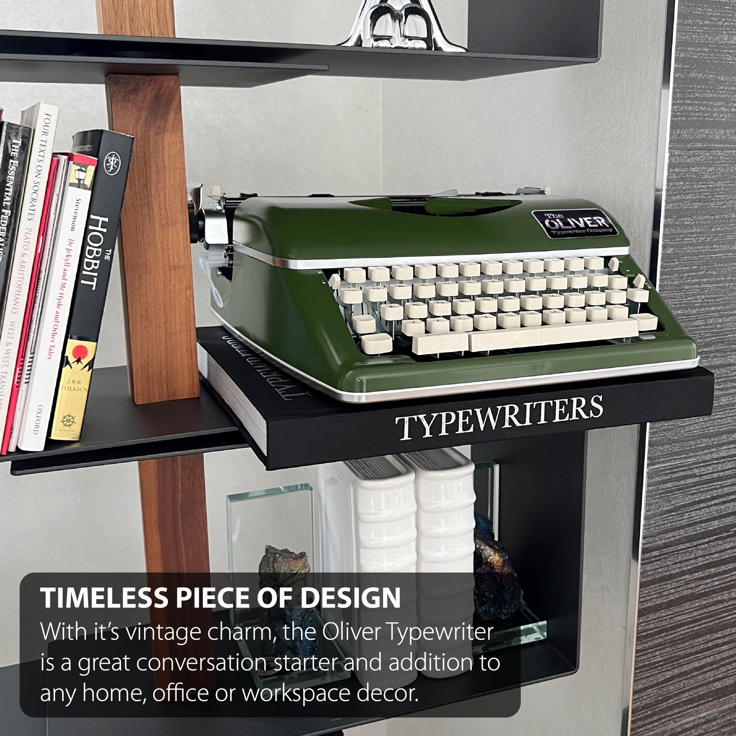 The Oliver Typewriter Company Timeless Manual Typewriter, Olive