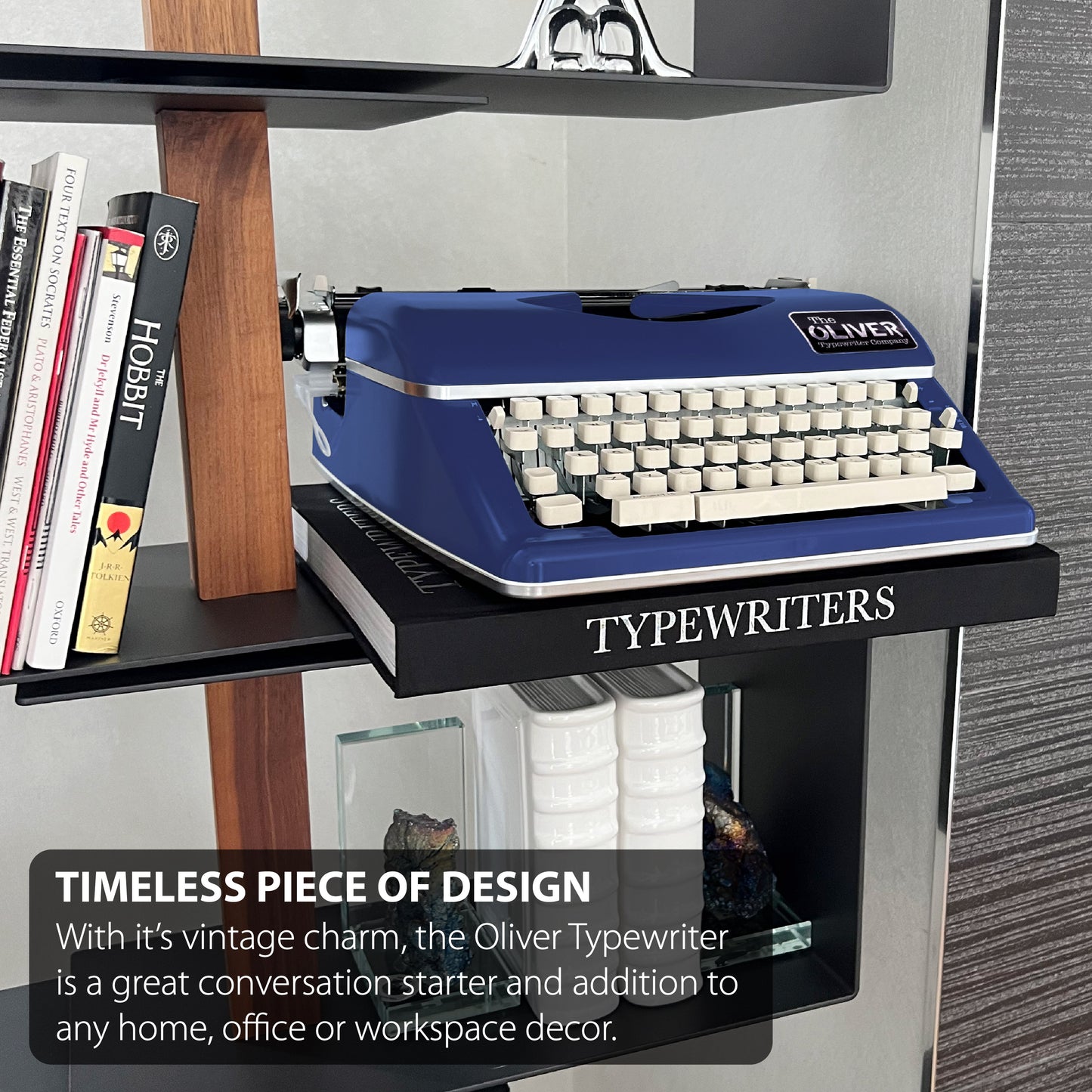 The Oliver Typewriter Company Timeless Manual Typewriter, Blue
