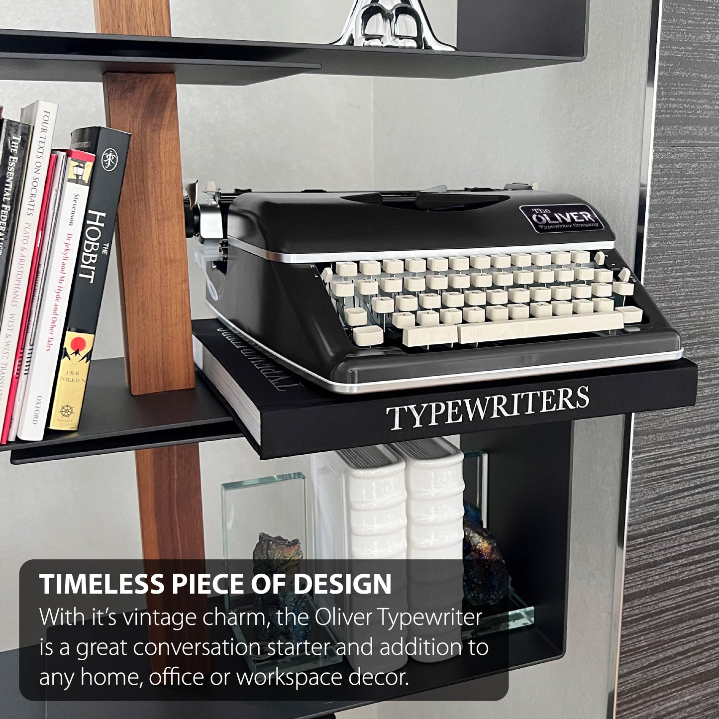 The Oliver Typewriter Company Timeless Manual Typewriter, Black