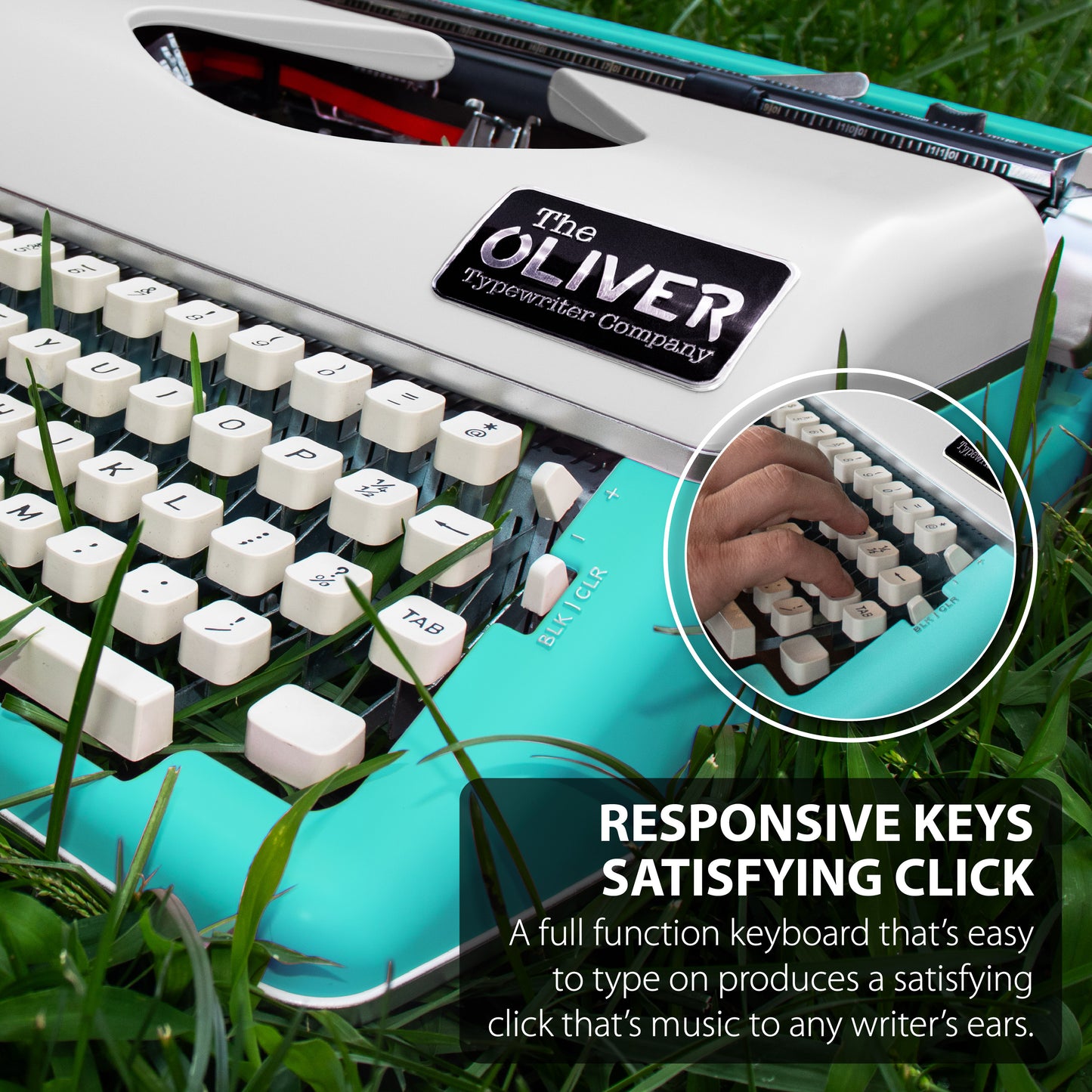 The Oliver Typewriter Company Timeless Manual Typewriter, Retro Design