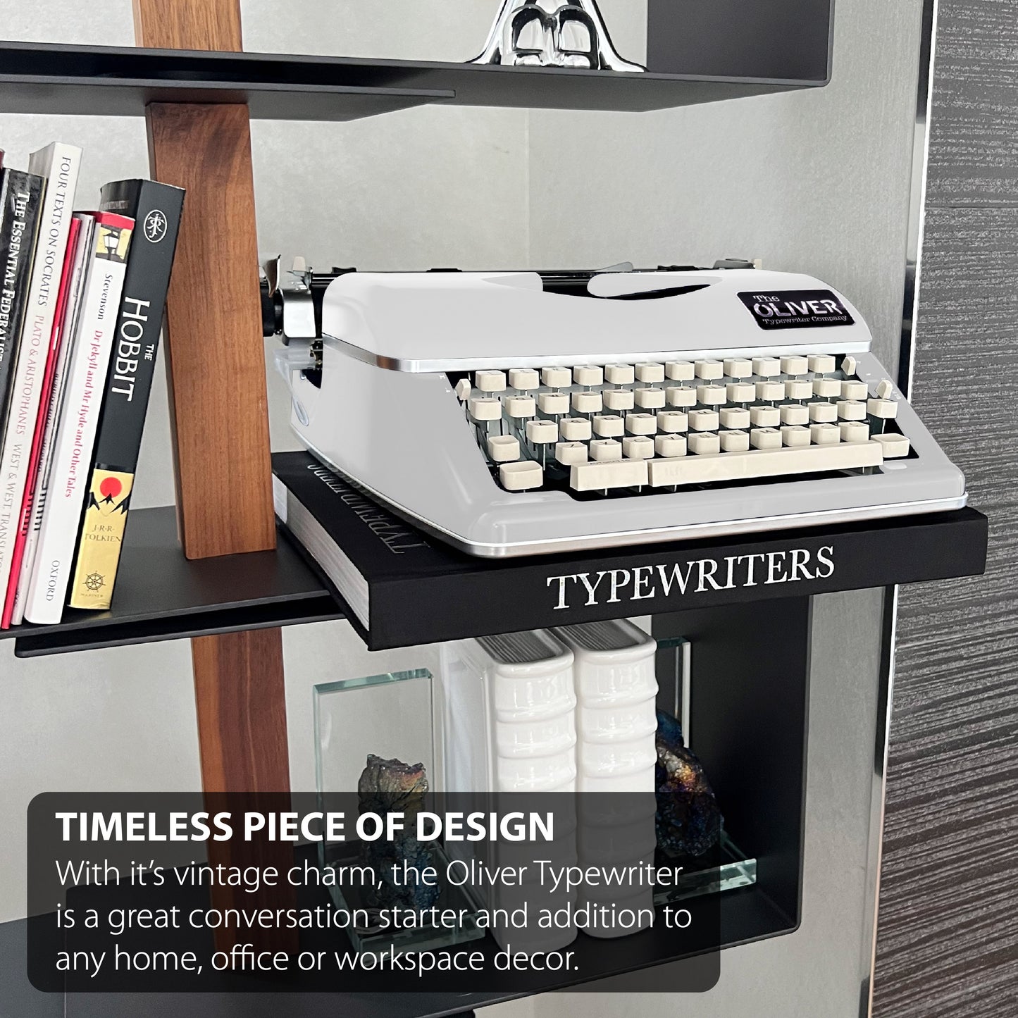 The Oliver Typewriter Company Timeless Manual Typewriter, White