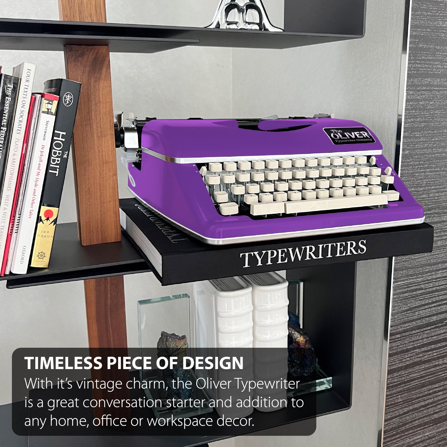 The Oliver Typewriter Company Timeless Manual Typewriter, Purple