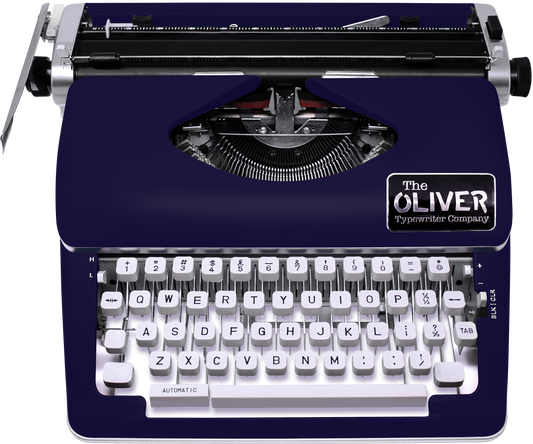 The Oliver Typewriter Company Timeless Manual Typewriter, Royal Blue