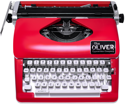 The Oliver Typewriter Company Timeless Manual Typewriter, Red