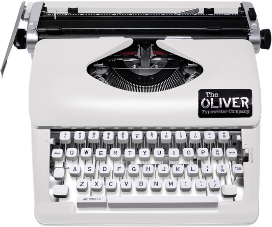 The Oliver Typewriter Company Timeless Manual Typewriter, White