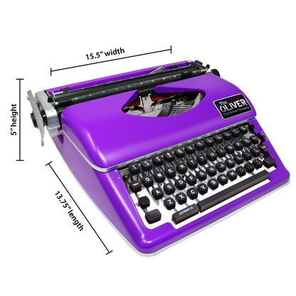 The Oliver Typewriter Company Legacy Manual Typewriter, Purple