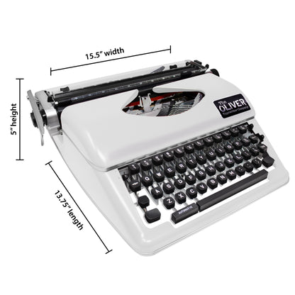 The Oliver Typewriter Company Legacy Manual Typewriter, White